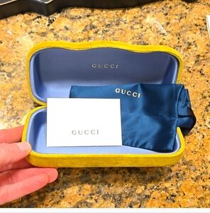 Gucci velour glasses case